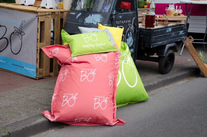 Sitzsack mit Logo
