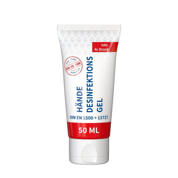 Desinfektionsmittel mit Logo
