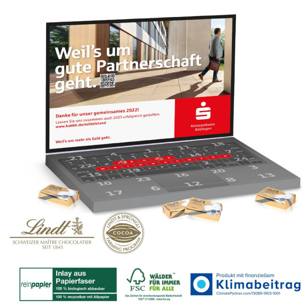 Adventskalender mit Logo